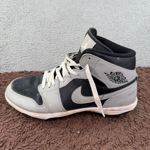 Nike Other - Nike Jordan Cleats Mens Size 10 Gray Football 1 Mid TD Shadow 2.0 FJ6805-002